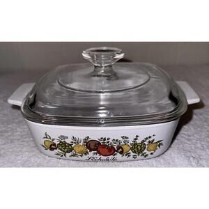 RARE VINTAGE Corning Ware L'Echalote A-1-B 1 Quart Spice Of Life Casserole Flaw